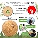 Rawlogy Travel Cork Massage Ball Lightweight Sustainable Alternative to Lacrosse Ball for Muscle Pain Relief 25 Inch Pack of 1 Sanded Cork - Image 4