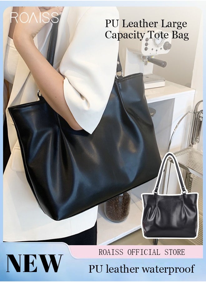 roaiss Pu Leather Handbags For Women Large Shoulder Hobo Bags Large Tote Crossbody Bag Purse For Ladies And Womens  - Image 1