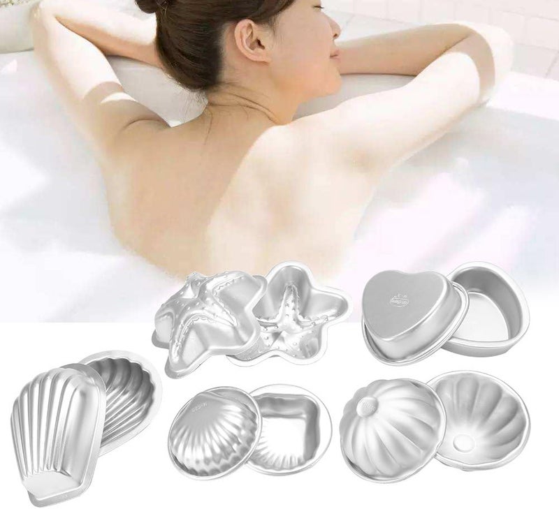 Rengue Handmade Aluminium Alloy Bath Bomb, Multiple Shapes, Easy to and Demould, Hygienic DIY Tools for Crafting Bath Bombs and Cakes Handmade Aluminium Alloy Bomb (Combination 9) - Image 2