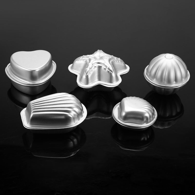 Rengue Handmade Aluminium Alloy Bath Bomb, Multiple Shapes, Easy to and Demould, Hygienic DIY Tools for Crafting Bath Bombs and Cakes Handmade Aluminium Alloy Bomb (Combination 9) - Image 3