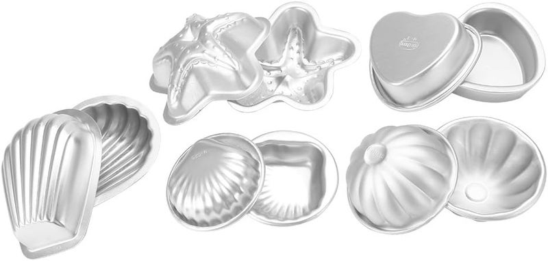 Rengue Handmade Aluminium Alloy Bath Bomb, Multiple Shapes, Easy to and Demould, Hygienic DIY Tools for Crafting Bath Bombs and Cakes Handmade Aluminium Alloy Bomb (Combination 9) - Image 1