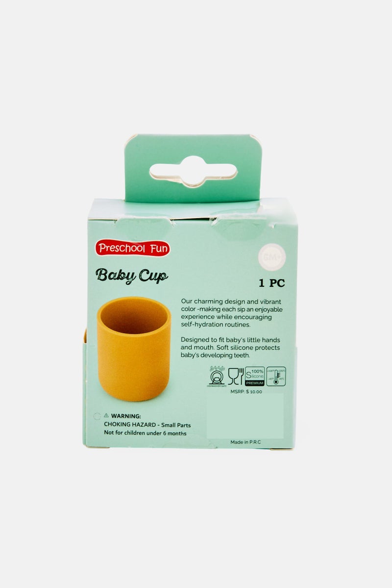 Preschool Fun Toddlers Silicone Cup 110ml, Light Yellow - Image 3