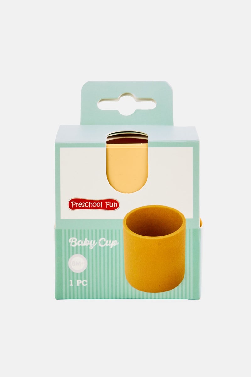 Preschool Fun Toddlers Silicone Cup 110ml, Light Yellow - Image 2
