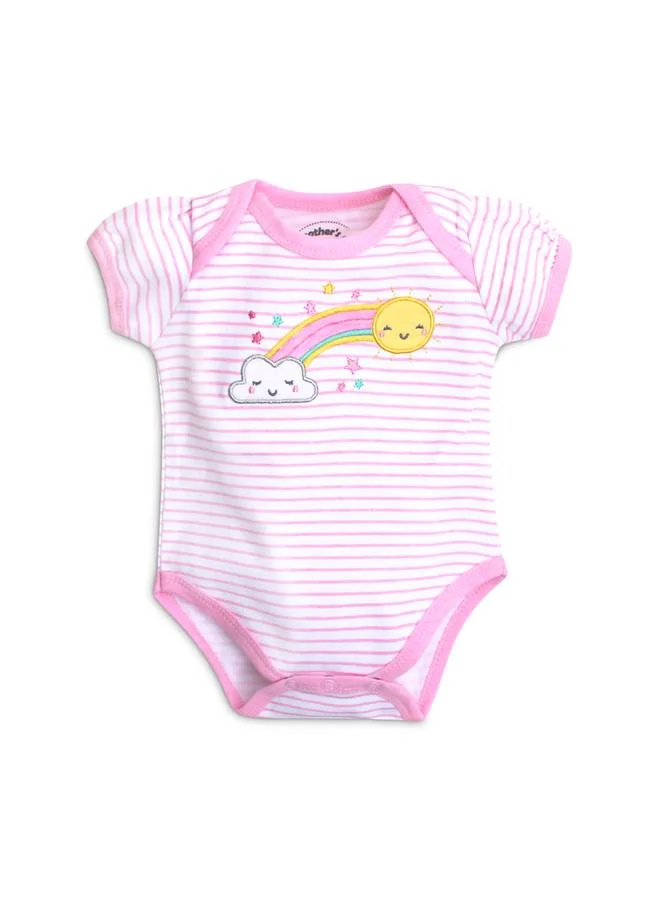 Luna & Lily 3-Piece Short Sleeve Bodysuit, Shorts and Socks Set