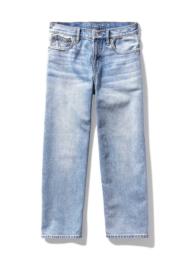 امريكان ايجل Ripped '90S Wide Leg Crop High Waist Jean