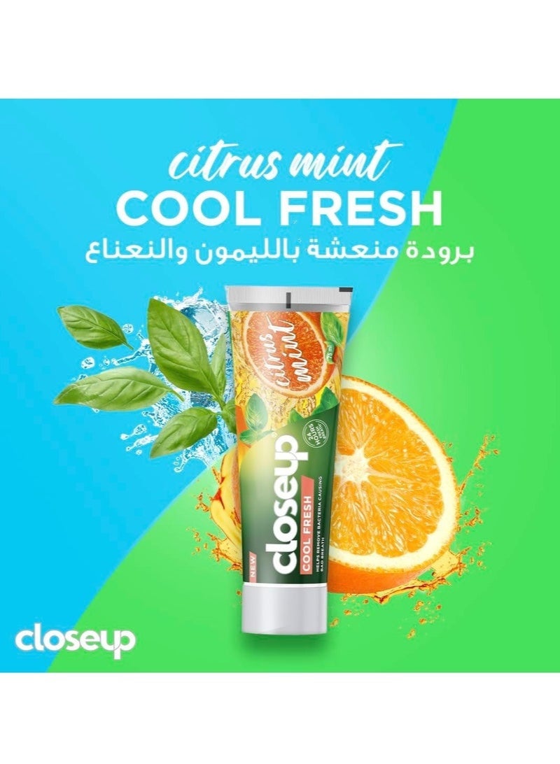 Close Up Fresh Breath Toothpaste with Lemon & Mint Extract 75ml - Image 3