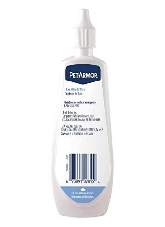 PetArmor PetArmor Ear Mite and Tick Treatment for Cats, 3 oz  - Image 2