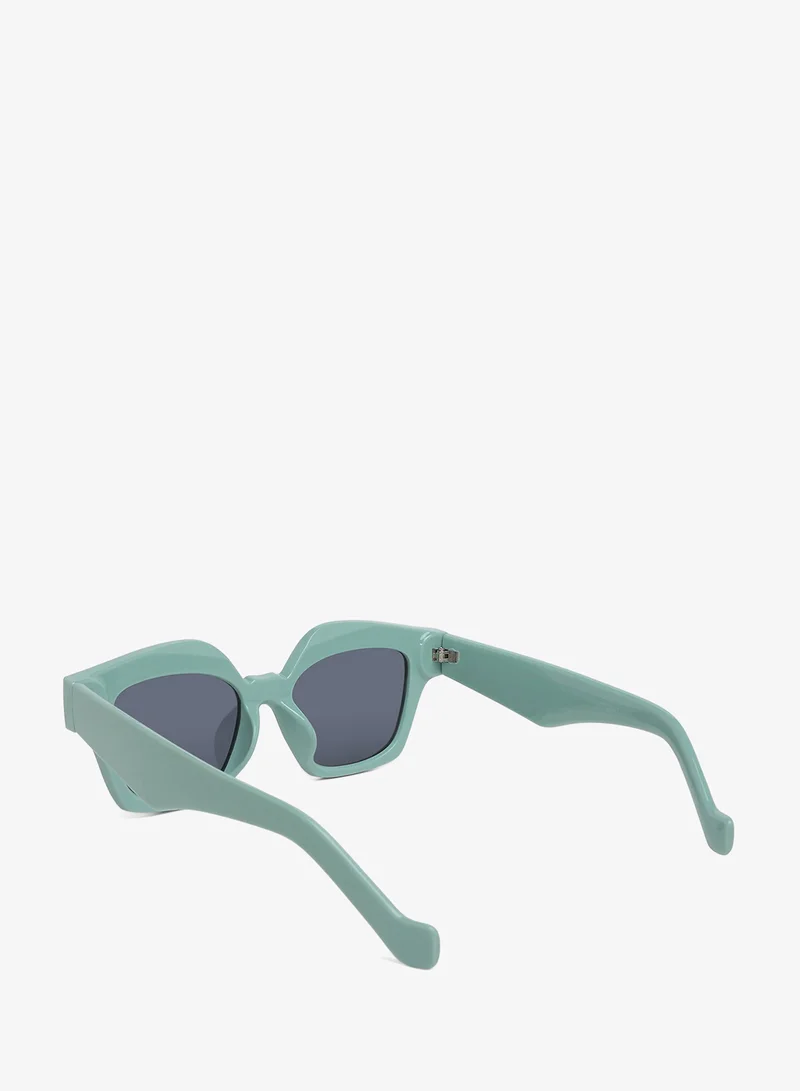 London Rag  Tinted UV-Protected Square Sunglasses In Peppermint Green for Women | Best Price UAE