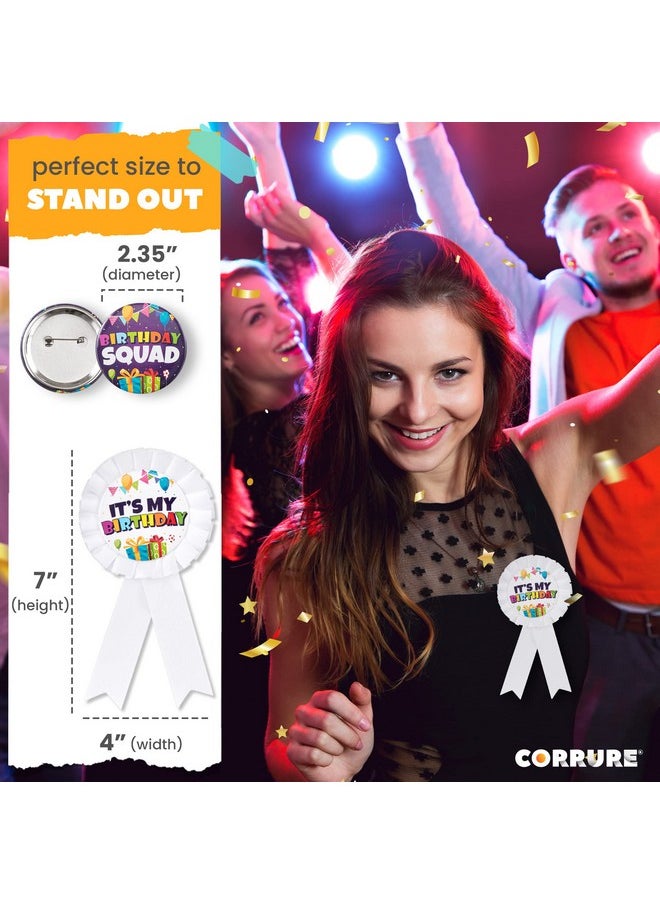 CORRURE 9pcs Birthday Button Pins 2.35" - Party Birthday Pins for the Whole Birthday Squad - Unisex Pinback Badge Crew Favors Supplies for 18th, 21st, 25th, 30th Birthday, Adults, Kids, Men or Women - pzsku/Z5CC28356C283400CD5B0Z/45/_/1741329774/528f5b8e-a834-4d8c-a977-283196f31fed