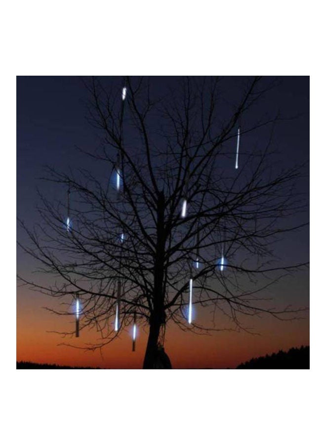 Loquat 8 Tubes/Set LED 30cm Meteor Shower Solar Lamp Falling Rain Fairy String Lights Ultra Bright Drop Decoration Light Multicolour 40*40*40cm - Image 3