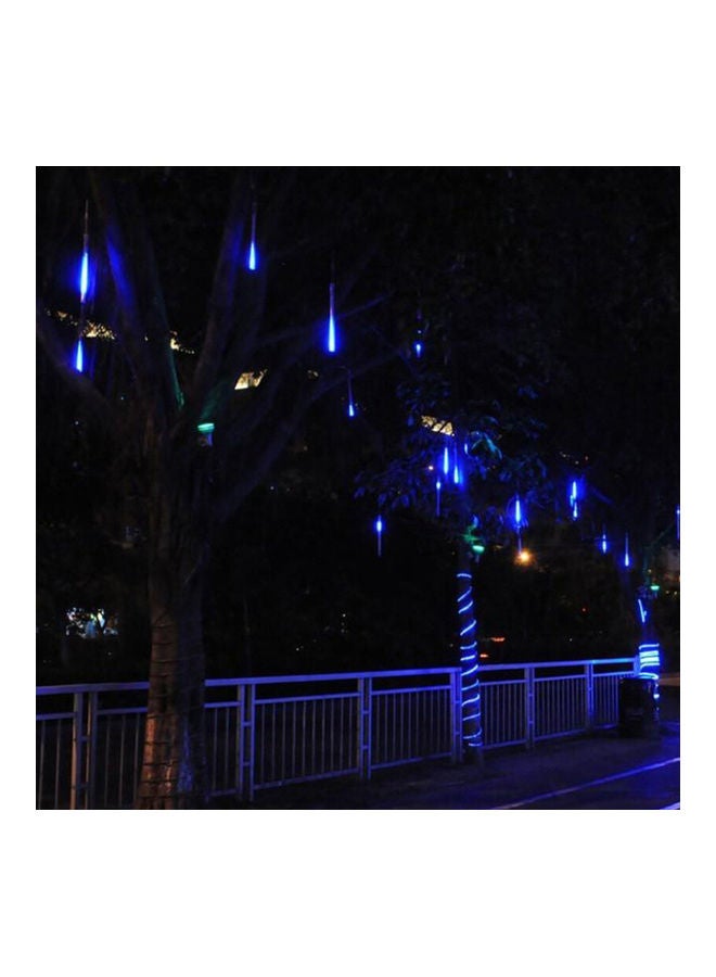 Loquat 8 Tubes/Set LED 30cm Meteor Shower Solar Lamp Falling Rain Fairy String Lights Ultra Bright Drop Decoration Light Multicolour 40*40*40cm - Image 4