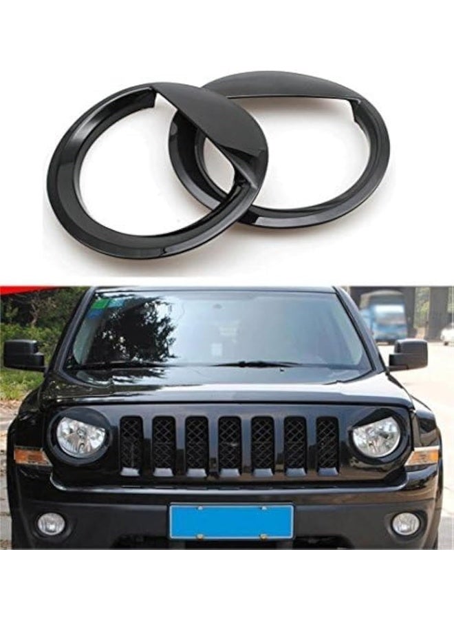 Bolaxin Bolaxin for Jeep Accessories Bezels Front Light Headlight Angry Bird Style Trim Cover  - Image 1