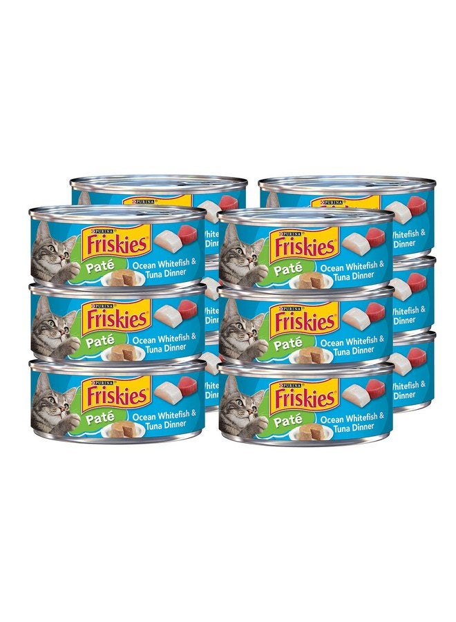 فريسكس طعام القطط الرطب فريسكيز بورينا باتيه، سمك التونة الأبيض المحيطي، عبوات 5.5 أونصة (12 عبوة) - Image 1