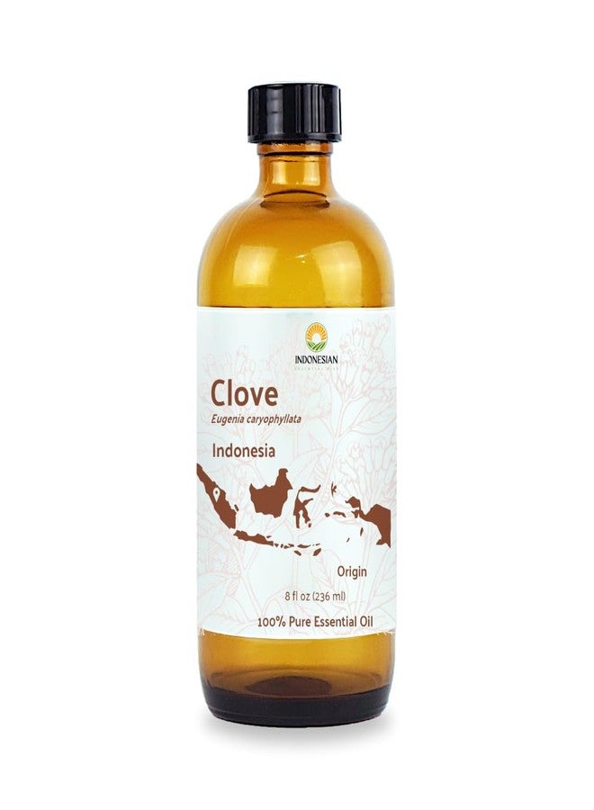 Nature Packaged Clove Essential Oil - 100% Pure Steam Distilled Natural Aceite de Clavo from Indonesia for Aromatherapy & Wellness - Premium Grade - 8oz - Image 1