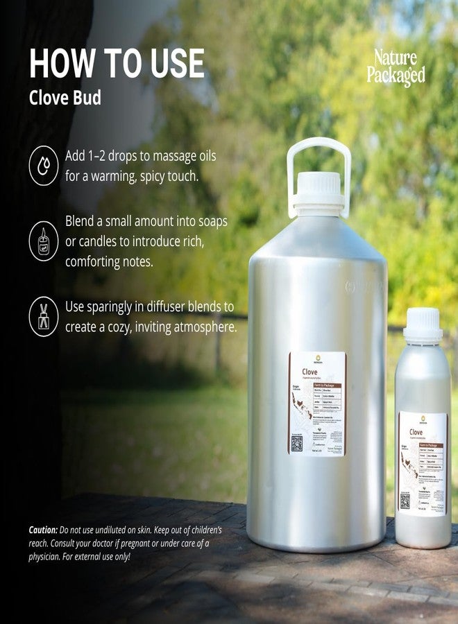 Nature Packaged Clove Essential Oil - 100% Pure Steam Distilled Natural Aceite de Clavo from Indonesia for Aromatherapy & Wellness - Premium Grade - 8oz - Image 4
