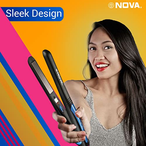 Nova NHS 841 Selfie Hair Straightener for Women (Blue) - Image 4