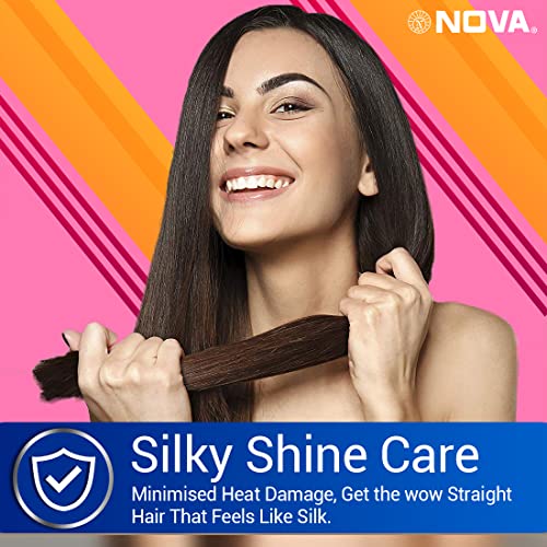 Nova NHS 841 Selfie Hair Straightener for Women (Blue) - Image 3