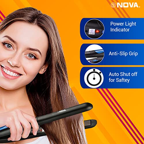 Nova NHS 841 Selfie Hair Straightener for Women (Blue) - Image 5