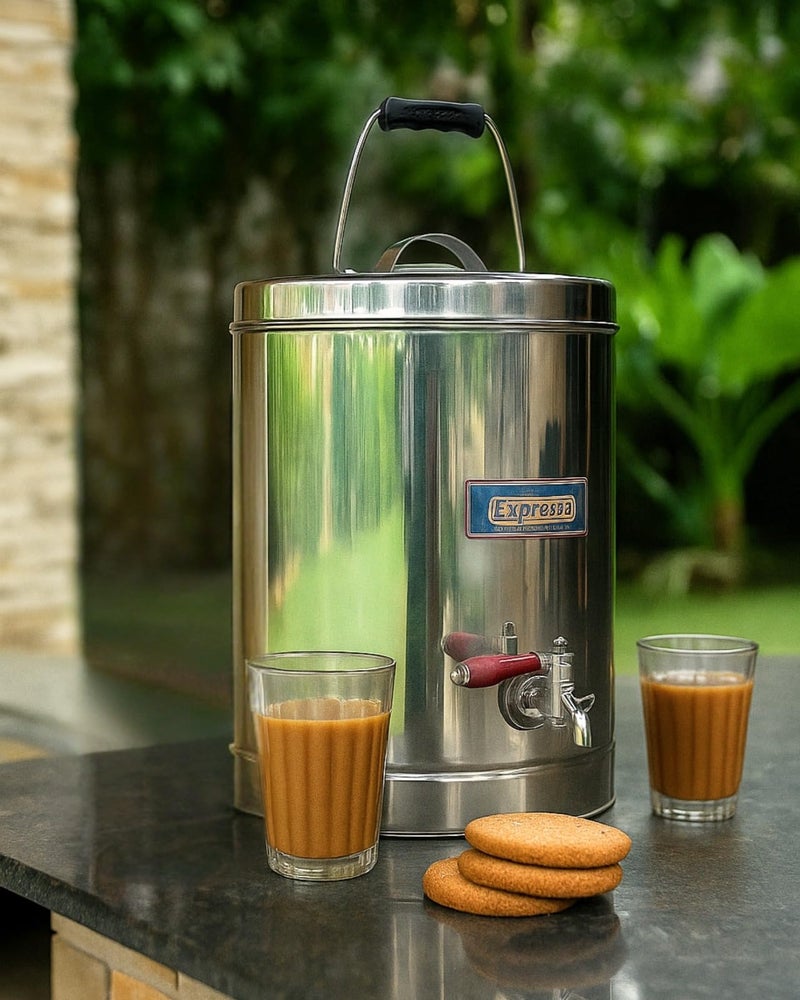 Expresso Traditional Stainless Steel Eco-Friendly Tea/Coffee Urn Hot & Cold Pot(5 Liter) - Image 2
