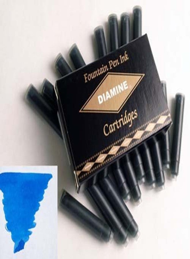 Diamine Refills Royal Blue Pack of 18 Fountain Pen Cartridge - DM-8002