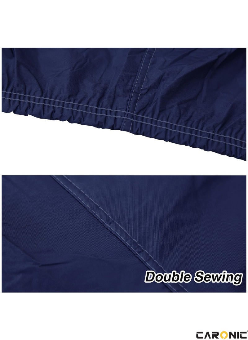 CARONIC - Car Cover for Land Cruiser All Weather Waterproof Dustproof Full Covers PVC & Cotton Fabric Tight Taffeta smooth Non-Abrasive (4X4, LC, 193''X 78''X 75'') - Image 1