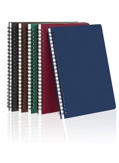 Tanyaz 4Pack Of A5 Spiral Notebooks, Regular Diary Notebooks, Soft Cover Notebooks, 50 Sheets, 100 Pages, Lined Paper, 5 Inches X 8 Inches, Suitable For Office And School Supplies(2 pcs green+2 pcs black)  - Image 1