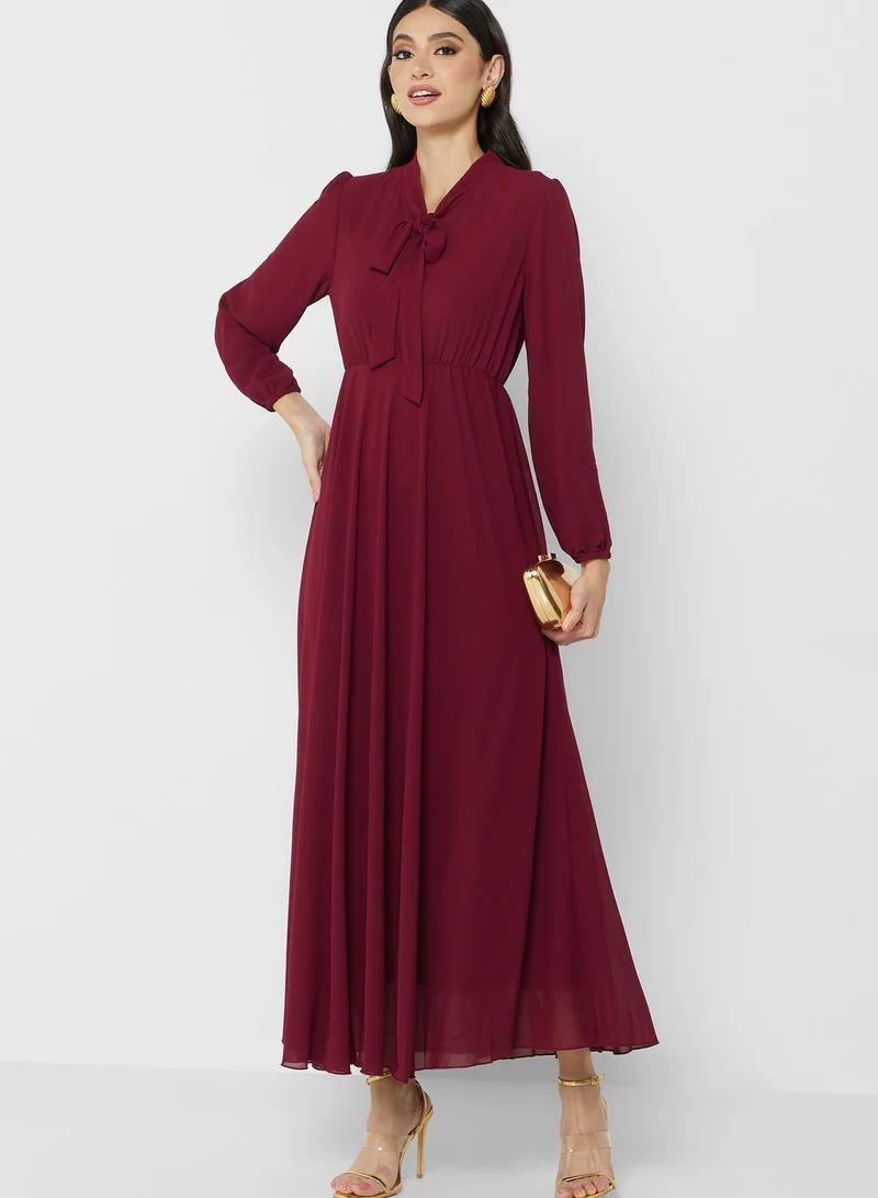 Khizana Neck Tie Detail Dress