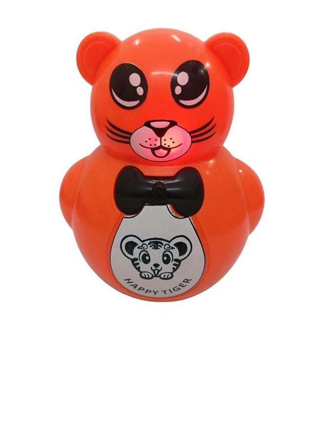 Gooyo 103R Push And Shake Cute Tumbler Roly Poly ; Infant Roly Poly With Music Effect For Kids;Babies;Girls;Boys ; Orange Color Power Source: Button Cell Batteries (Included)  - Image 4
