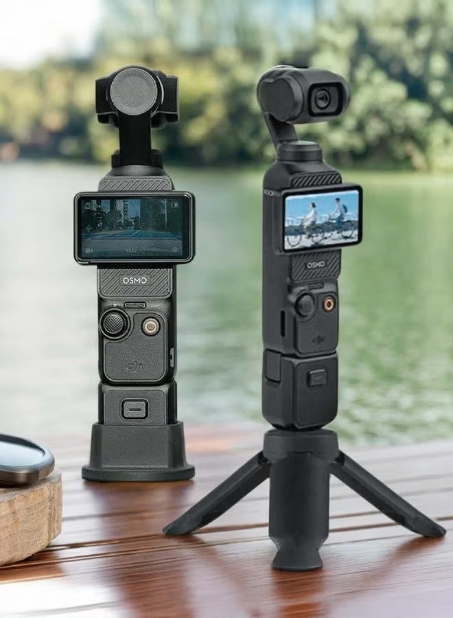 Support System for DJI Osmo Pocket 3 - Silicone Non-Slip Desktop Mount & Convertible Mini Tripod, Lightweight and Universal Accessory - Image 3