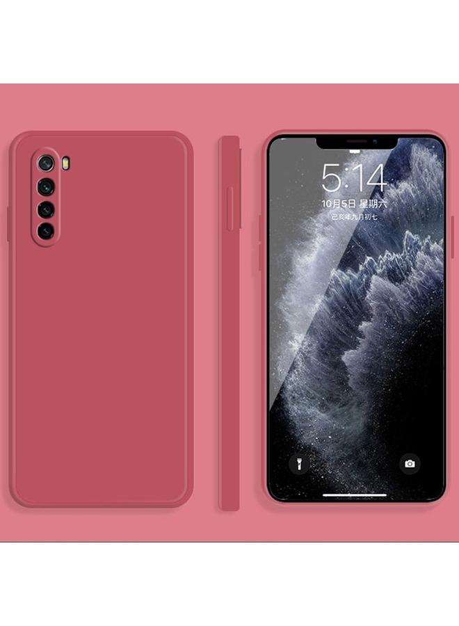 erorex Case For Xiaomi Redmi Note 8 Solid Color Imitation Liquid Silicone Straight Edge Dropproof Full Coverage Protective Case - Image 1