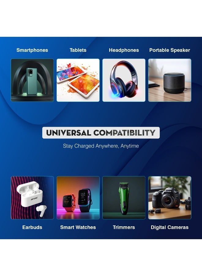 ERD بنك طاقة ERD بسعة 10000 مللي أمبير 25 واط للشحن السريع - أبيض | بطارية خارجية محمولة - Image 3