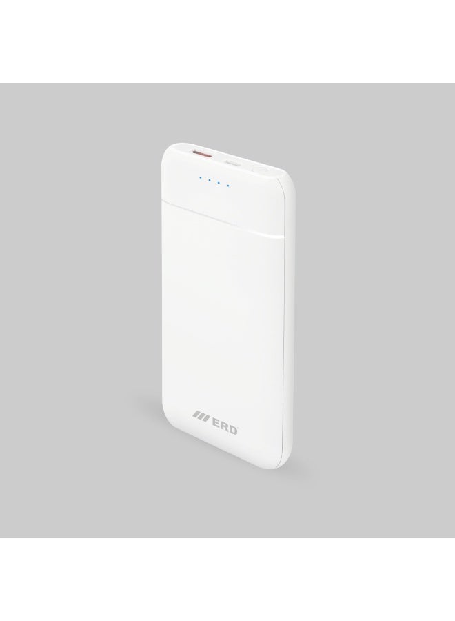 ERD بنك طاقة ERD بسعة 10000 مللي أمبير 25 واط للشحن السريع - أبيض | بطارية خارجية محمولة - Image 2