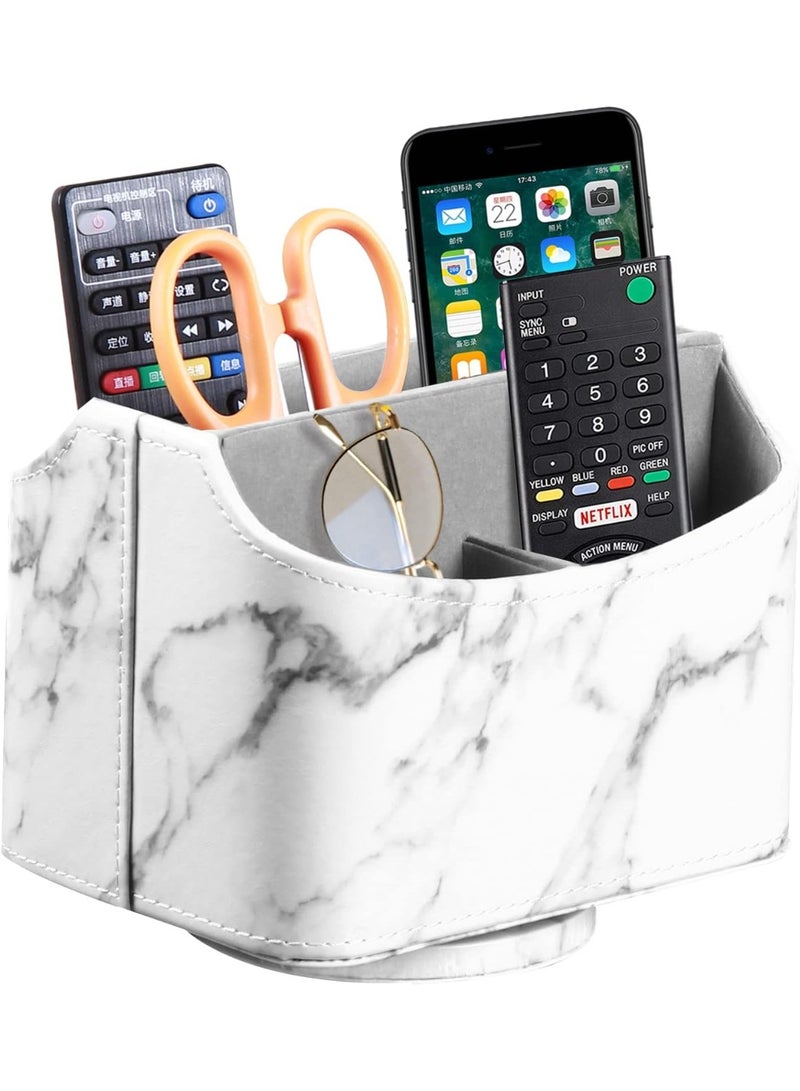 سوفام جلود 360° جهاز تحكم عن بعد قابل للدوران، حامل جهاز التحكم عن بعد نايتستوند كاديلاك، مكتب لوازم المنظّم المكتبي، صندوق التخزين الدوار للقلم، البريد، الهاتف، دي في دي، بلو راي، مشغل الوسائط، جهاز التحكم في المدفأة - Image 1