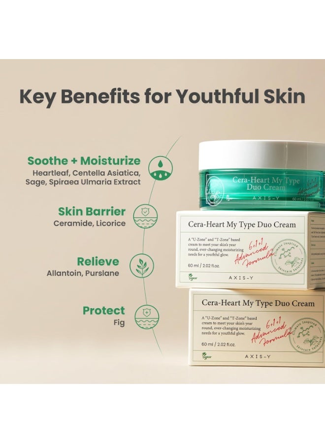 AXIS-Y Cera-Heart My Type Duo Cream: Smart, Customized Hydration Tailored for Your Skin Cells - 60ml - Image 4