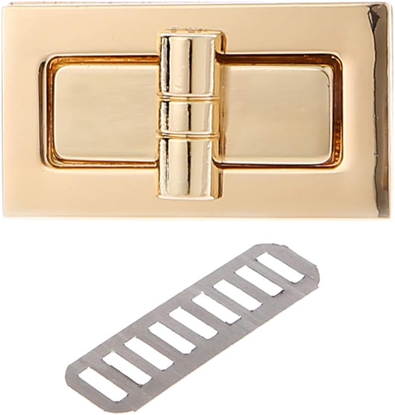 Metal Rectangle Shape Clasp Turn Locks Twist Lock DIY Handbag Shoulder Bag Closure Purse Making Supplies - Image 1