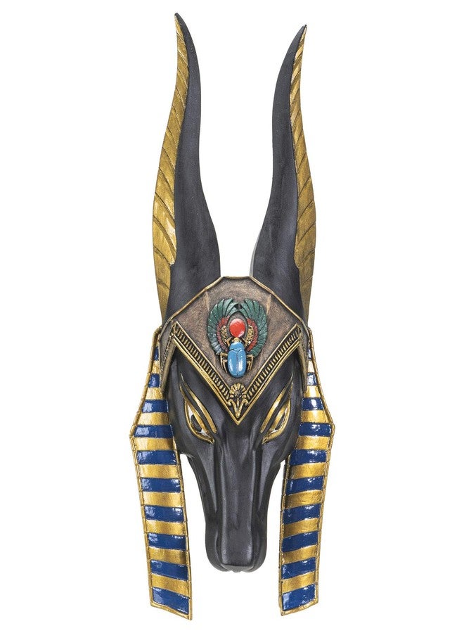 Pacific Giftware Anubis Jackal Headed God of Underworld Wall Plaque 10 Inches Sculptural Wall Decorative Accent - Image 1