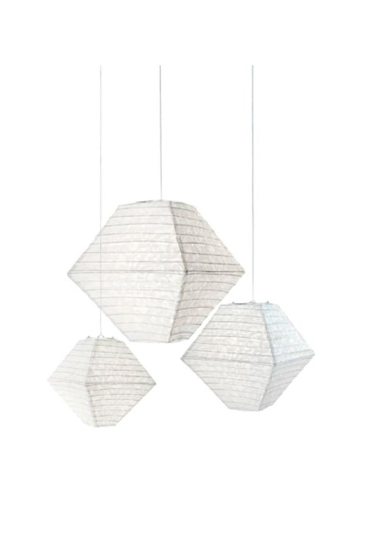 David Tutera Illusion Trapezoid Lace Paper Lanterns 3 pieces