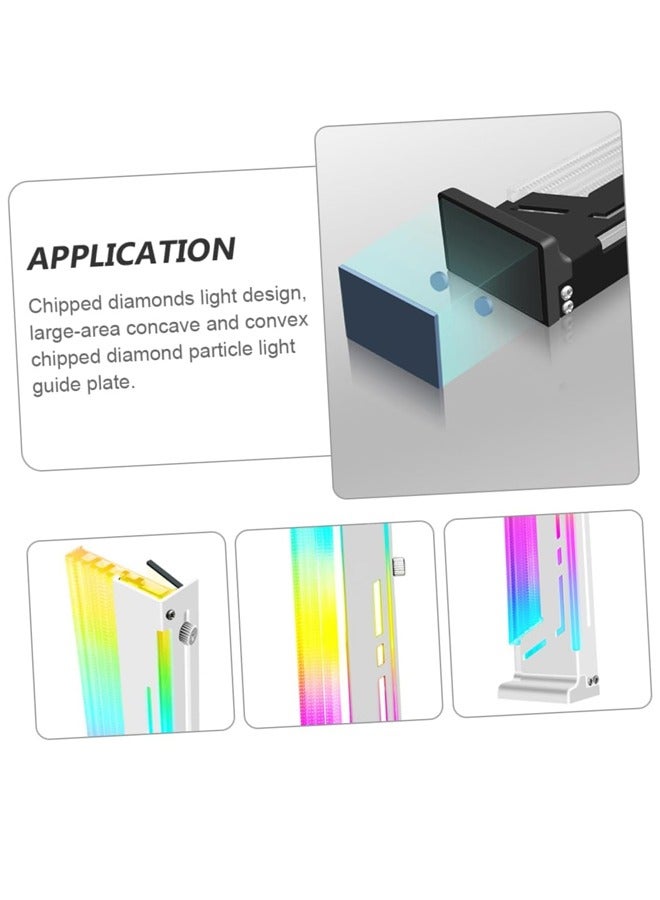 Bukela CM-GH2 Graphics Card Bracket Gpu, Bracket Mount RGB Gpu, Bracket Bracket Magnetic Gpu, Bracket Bracket Hardware Gpu, Bracket Bracket RGB, Magnetic Bracket White Computer Aluminum Jack - Image 3