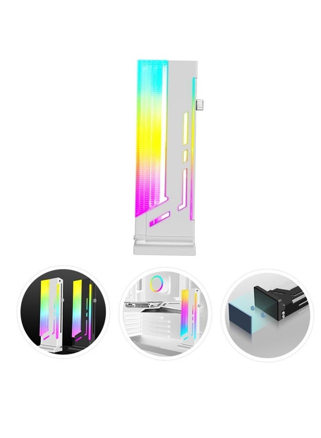 Bukela CM-GH2 Graphics Card Bracket Gpu, Bracket Mount RGB Gpu, Bracket Bracket Magnetic Gpu, Bracket Bracket Hardware Gpu, Bracket Bracket RGB, Magnetic Bracket White Computer Aluminum Jack - Image 5