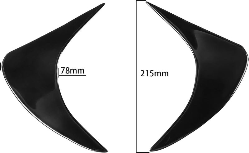 Vuzmode Gloss Black Headlight Eyebrow Stickers for Toyota GT86 - Image 2