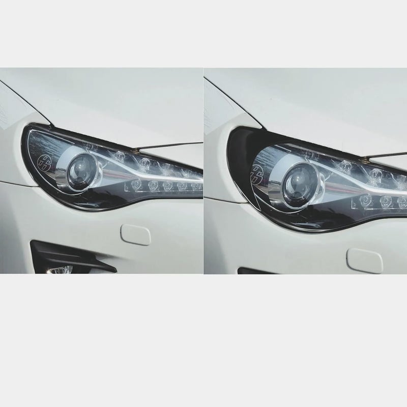 Vuzmode Gloss Black Headlight Eyebrow Stickers for Toyota GT86 - Image 5