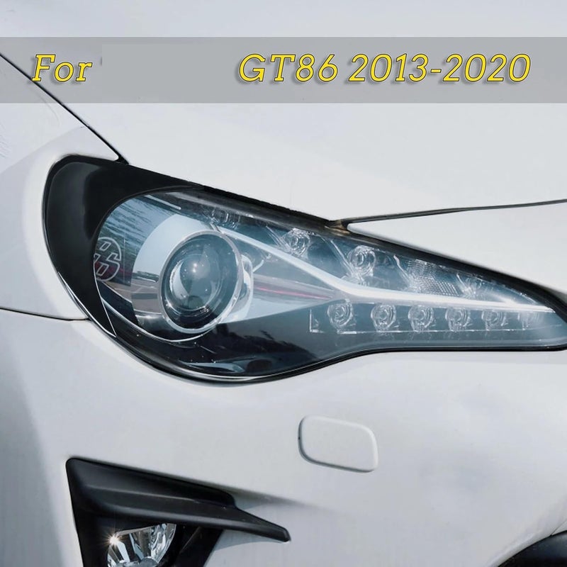 Vuzmode Gloss Black Headlight Eyebrow Stickers for Toyota GT86 - Image 4