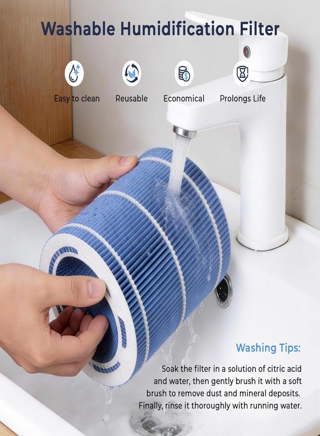 Afloia Humidifier Filter, Wicking Filter, Durable Wet Curtain, Compatible with TEFNUT 2 in 1 Humidifier and Air Purifier in One Combo - Image 5