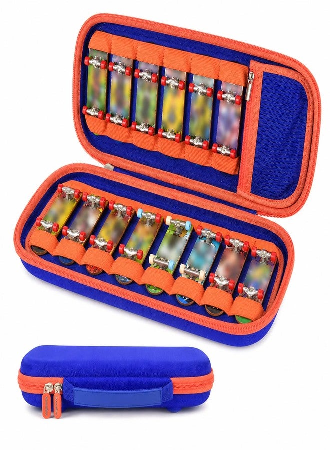 casmilee Finger Skateboard Case for TECH DECK Fingerboard Ultra DLX 14 Pack, Element Collectible Mini Skateboards Holder, Kids Toy Storage for Sticker Sheets, Wheels, Tool, Screws and Nut- Box Only, Blue - Image 1