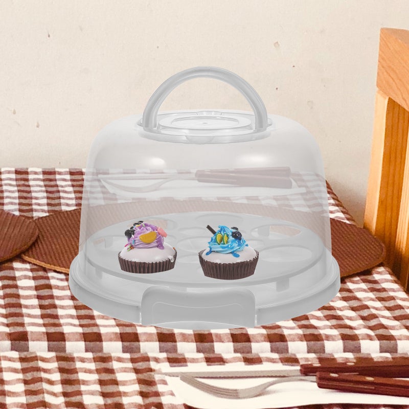 1 Set of Cake Container Dessert Carrier Bread Storage Container Clear Cake Box with Lid for Bakery - Image 3