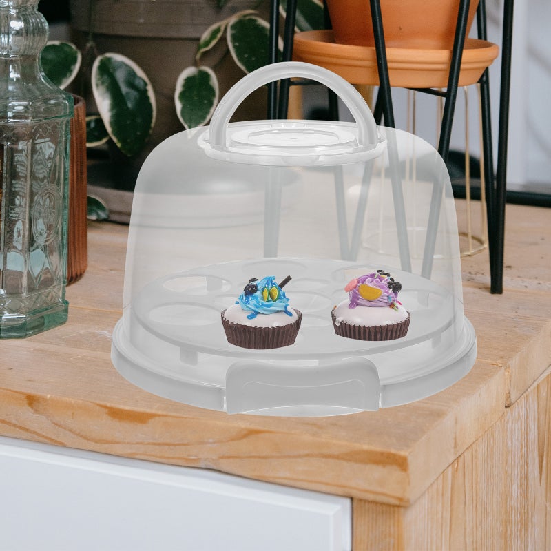 1 Set of Cake Container Dessert Carrier Bread Storage Container Clear Cake Box with Lid for Bakery - Image 1
