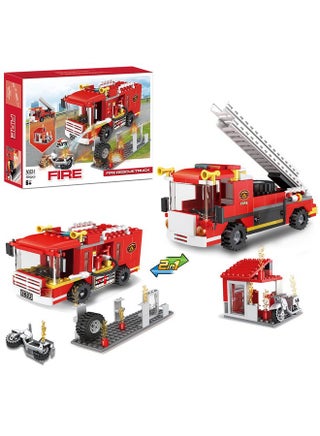 City 2in1 Rescue Fire Truck Creative Construction Games Gift for Kids Age 6-12, 184 Pieces - pzsku/Z5CC365F23BFF81DEE1F9Z/45/1743077819/dd9e8421-a489-4a95-9fda-b56544ddf9ae
