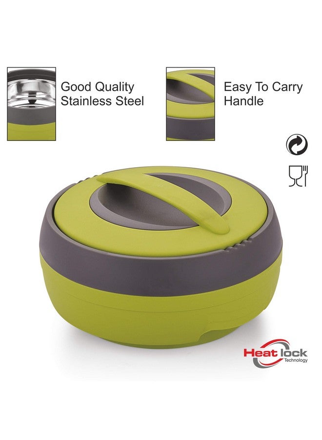 Asian Cosmos Inner Steel Casserole, 600 ml, Green|PU Insulated| BPA Free | Odour Proof| Food Grade | Easy to Carry | Easy to Store | Ideal for Chapatti | Roti | Serving Casserole - Image 4