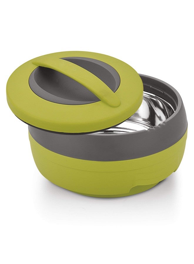 Asian Cosmos Inner Steel Casserole, 600 ml, Green|PU Insulated| BPA Free | Odour Proof| Food Grade | Easy to Carry | Easy to Store | Ideal for Chapatti | Roti | Serving Casserole - Image 2