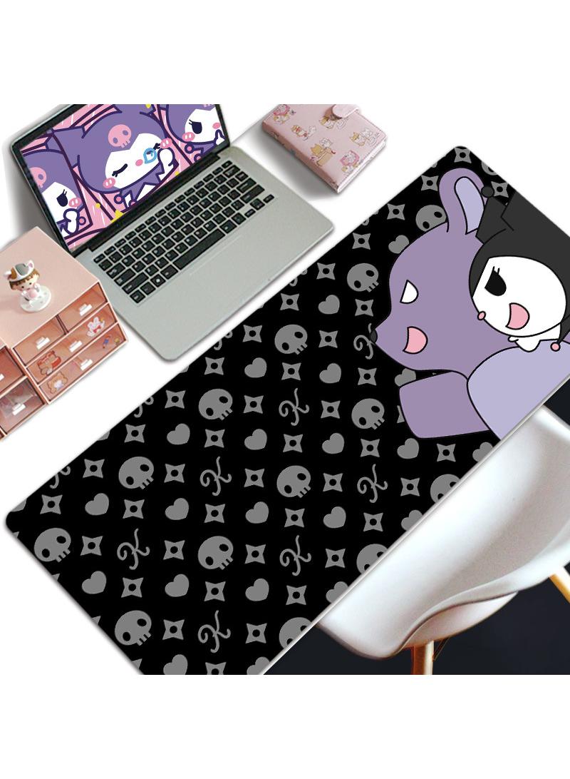 Y&D لوحة ماوس للألعاب من Kuromi Girls Gift لوحة مكتب كبيرة ممتدة وحواف مخيطة ولوحة ماوس طويلة وقاعدة مطاطية غير قابلة للانزلاق 800X300X4mm - Image 1